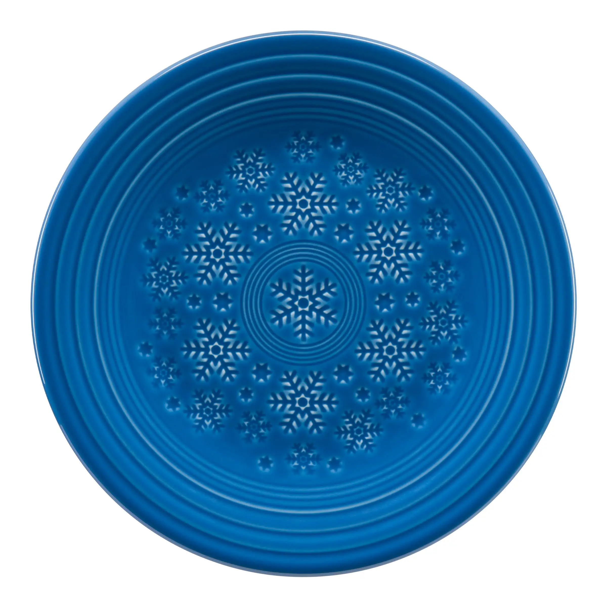 Fiesta Embossed Snowflake Luncheon Plate 4 Fiesta Embossed Snowflake Luncheon Plate - Image 2