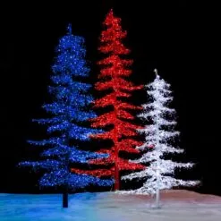 9' Ice Sculpture Christmas Tree - Blue -Fiesta Shop 192a2129 rwb trees 1