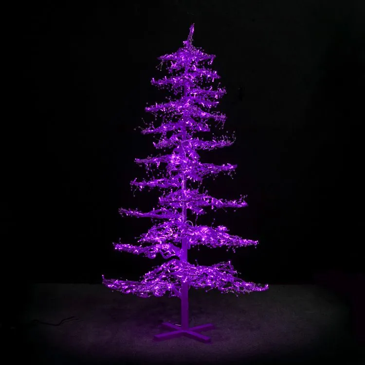 7' Ice Sculpture Christmas Tree - Purple 3 7' Ice Sculpture Christmas Tree - Purple