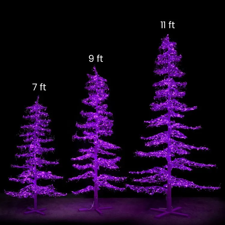 7' Ice Sculpture Christmas Tree - Purple 5 7' Ice Sculpture Christmas Tree - Purple - Image 3