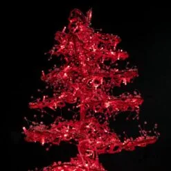 11' Ice Sculpture Christmas Tree - Red -Fiesta Shop 3d 11006 rd c