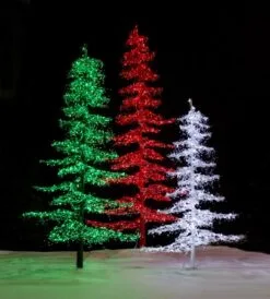11' Ice Sculpture Christmas Tree - Red -Fiesta Shop 3d 11007 3d 1008 rd 3d 11006 c