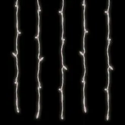53 Light Warm White Twinkle 5MM Curtain Lights