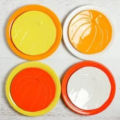 Fiesta Pumpkin Plate 24 Fiesta Pumpkin Plate -Fiesta Shop PumpkinPlates1