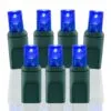 Wide Angle Conical Battery Operated LED D Cell 50 Lights - Blue -Fiesta Shop bo wac 504 b