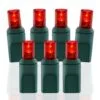 Wide Angle Conical Battery Operated LED D Cell 50 Lights - Red -Fiesta Shop bo wac 504 r