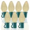 26 Light Warm White C7 LED Christmas Lights - 8" Spacing -Fiesta Shop c7 268 28ww