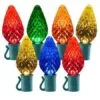25 Light Multi C9 LED Christmas Lights - 8" Spacing -Fiesta Shop c9 258 m