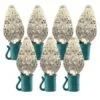 26 Light Warm White C9 LED Christmas Lights - Stringer Light Set -Fiesta Shop c9 268 28ww