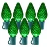 26 Light Green C9 LED Christmas Lights - 8" Spacing -Fiesta Shop c9 268 g