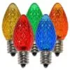 C7 SMD LED Retrofit Bulb - Multi - Minleon - Bag Of 25 -Fiesta Shop christmas lights bulb multi