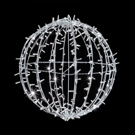 40" Foldable Sphere - LED - Cool White - Commercial Grade -Fiesta Shop cool white sphere 3