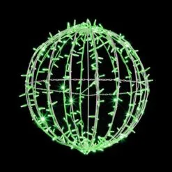20" Foldable Sphere - LED - Green - Commercial Grade