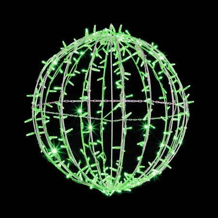 20" Foldable Sphere - LED - Green - Commercial Grade 3 20" Foldable Sphere - LED - Green - Commercial Grade