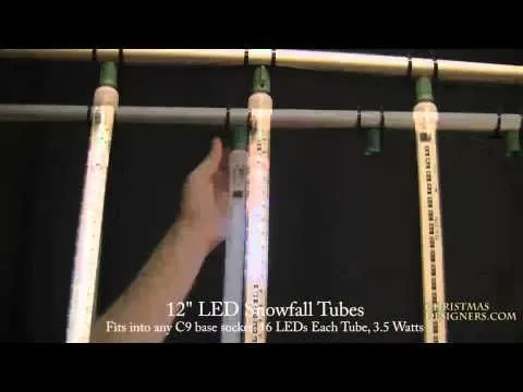 12" LED Falling Snow Tube - Sun Warm White 4 12" LED Falling Snow Tube - Sun Warm White - Image 2