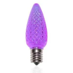 C9 SMD LED Retrofit Bulb - Purple - Minleon V2 - Bag Of 25