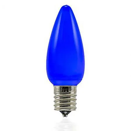 C9 SMD LED Retrofit Bulbs - Frosted Smooth - Blue - Pro Christmas™ - Bag Of 25 3 C9 SMD LED Retrofit Bulbs - Frosted Smooth - Blue - Pro Christmas™ - Bag Of 25