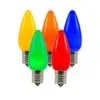 C9 SMD LED Retrofit Bulbs - Frosted Smooth - Multi - Pro Christmas™ - Bag Of 25 -Fiesta Shop l c9f m 2