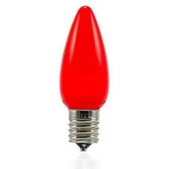 C9 SMD LED Retrofit Bulbs - Frosted Smooth - Red - Pro Christmas™ - Bag Of 25