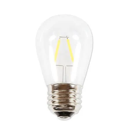 S14 LED Filament Transparent Glass Retrofit Bulb - E26 Base - Cool White - Pro Christmas™ - Box Of 25 3 S14 LED Filament Transparent Glass Retrofit Bulb - E26 Base - Cool White - Pro Christmas™ - Box Of 25