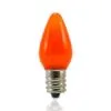 C7 SMD LED Retrofit Bulbs - Frosted Smooth - Amber/Orange - Pro Christmas™ - Bag Of 25 -Fiesta Shop led christmas bulb orange
