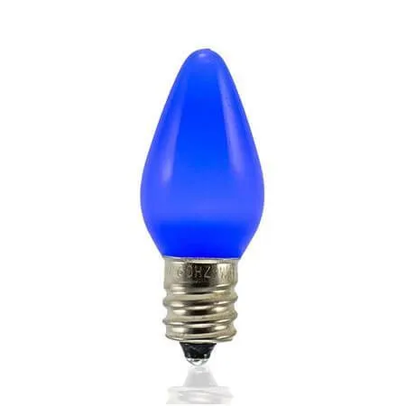C7 SMD LED Retrofit Bulb - Frosted Smooth - Blue - Minleon - Bag Of 25 3 C7 SMD LED Retrofit Bulb - Frosted Smooth - Blue - Minleon - Bag Of 25