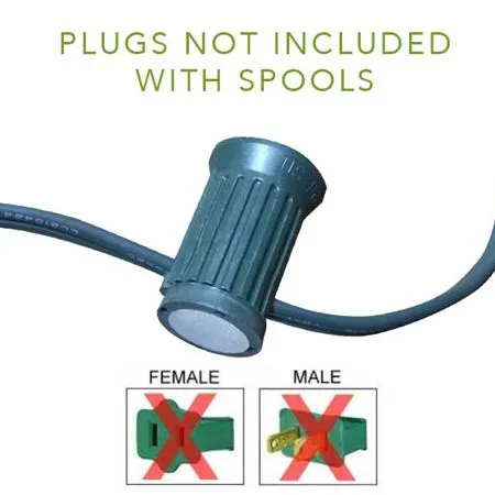 LITE-NETICS C9 Cord Green Wire - 15" Spacing - SPT-2 - 250' 5 LITE-NETICS C9 Cord Green Wire - 15" Spacing - SPT-2 - 250' - Image 3