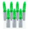 70 Light M5 Green LED Christmas Lights - White Wire -Fiesta Shop m5 g w
