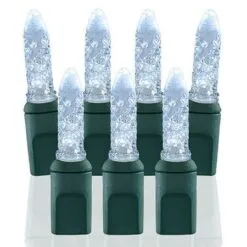 100 Light M5 Pure White LED Christmas Lights