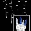 LED Icicle Lights - 70 Light Set - Pure White & Blue -Fiesta Shop m5ic pwb
