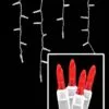 LED Icicle Lights - 70 Light Set - Red -Fiesta Shop m5ic r
