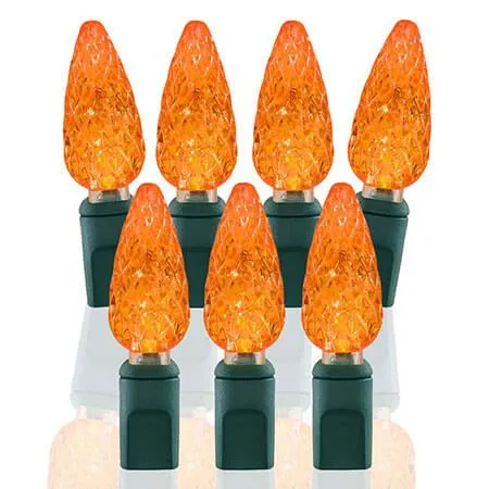 70 Light Amber/Orange C6 LED Christmas Lights 3 70 Light Amber/Orange C6 LED Christmas Lights