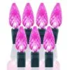 70 Light Pink C6 LED Christmas Lights -Fiesta Shop p c6 704 pk 2
