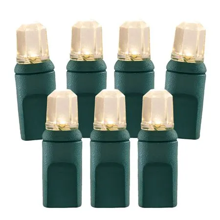 70 Light Warm White Pentagon Gem LED Christmas Lights 3 70 Light Warm White Pentagon Gem LED Christmas Lights