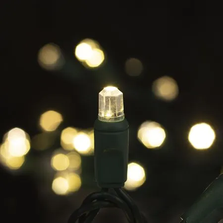 70 Light Warm White Pentagon Gem LED Christmas Lights 4 70 Light Warm White Pentagon Gem LED Christmas Lights - Image 2