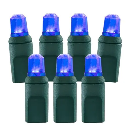 70 Light Blue Pentagon Gem LED Christmas Lights 3 70 Light Blue Pentagon Gem LED Christmas Lights