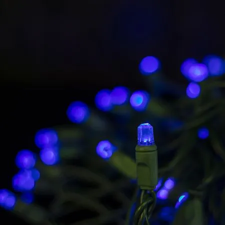 70 Light Blue Pentagon Gem LED Christmas Lights 4 70 Light Blue Pentagon Gem LED Christmas Lights - Image 2