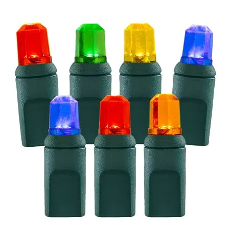 70 Light Multi Pentagon Gem LED Christmas Lights 3 70 Light Multi Pentagon Gem LED Christmas Lights
