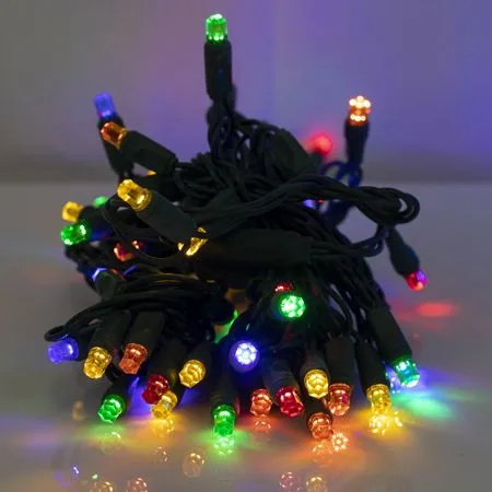 70 Light Multi Pentagon Gem LED Christmas Lights 5 70 Light Multi Pentagon Gem LED Christmas Lights - Image 3