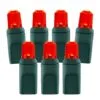 70 Light Red Pentagon Gem LED Christmas Lights -Fiesta Shop p pent 704 r a