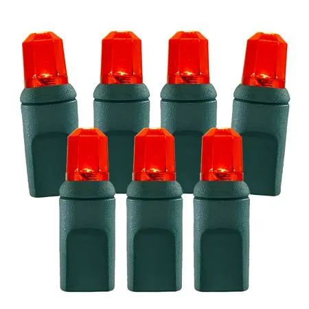 70 Light Red Pentagon Gem LED Christmas Lights 3 70 Light Red Pentagon Gem LED Christmas Lights