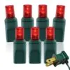 70 Light Red Twinkle 5 Mm Wide Angle Conical LED Christmas Lights -Fiesta Shop p twac 704 r