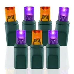 70 Light Purple & Amber/Orange 5 Mm Wide Angle Conical LED Lights