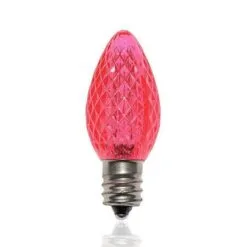 C7 SMD LED Retrofit Bulb - Pink - Pro Christmas™- Bag Of 25