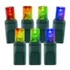 Wide Angle Conical - 4" Spacing, 100 Bulb, Grn Cord, UL Coaxial RY Plug - Full Wave - RGBW -Fiesta Shop pro series 5mm rgb catalog 1
