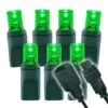 Wide Angle Conical - 4" Spacing, 70 Bulb, Grn Cord, UL Coaxial RY Plug - Full Wave - Green -Fiesta Shop pry g 5