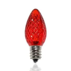 C7 SMD LED Retrofit Bulb - Twinkle - Red - Pro Christmas™ - Bag Of 25