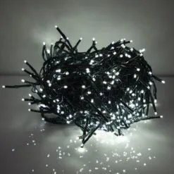 LED Cluster Light Set - 500 Bulbs - Cool Mint - Extension