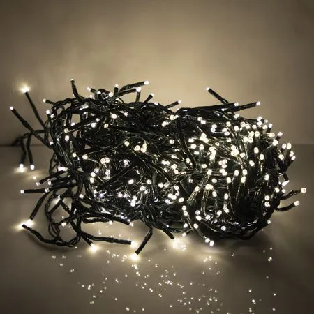 LED Cluster Light Set - 8 Function Memory Controller With Remote - 500 Bulbs - Warm White 3 LED Cluster Light Set - 8 Function Memory Controller With Remote - 500 Bulbs - Warm White