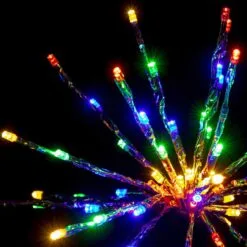 12" Silver Twinkle Starburst - Multi-colored LED Lights -Fiesta Shop sl tsb 12 m sl 2 1
